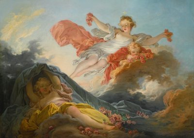A Deusa Aurora triunfando sobre a noite de Jean Honore Fragonard
